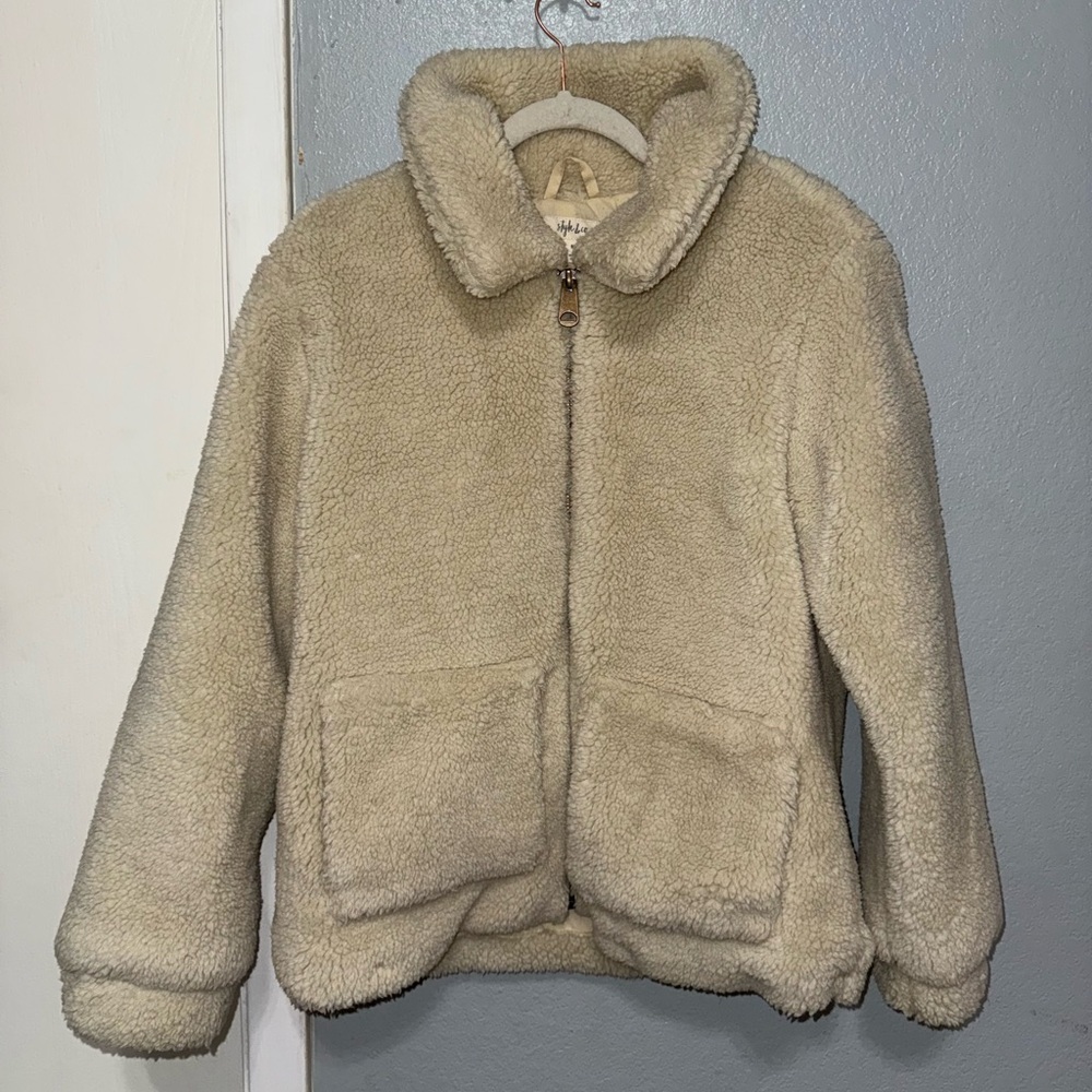 Cozy Cream women’s bomber Jacket